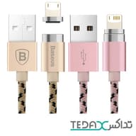 کابل تبدیل USB به لایتنینگ مغناطیسی بیسوس مدل Insnap به طول1 متر