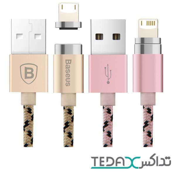 کابل تبدیل USB به لایتنینگ مغناطیسی بیسوس مدل Insnap به طول1 متر