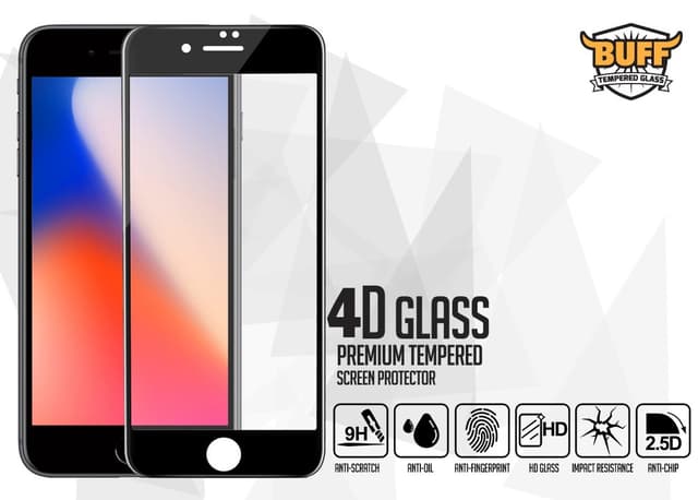 محافظ صفحه نمایش فول گلس بوف مناسب برای آیفون 7 و 8 مدل 4D