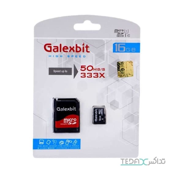 مموری کارت میکرو اس دی با حافظه 16 گیگابایت برند Galexbit مدل Class 10 U1