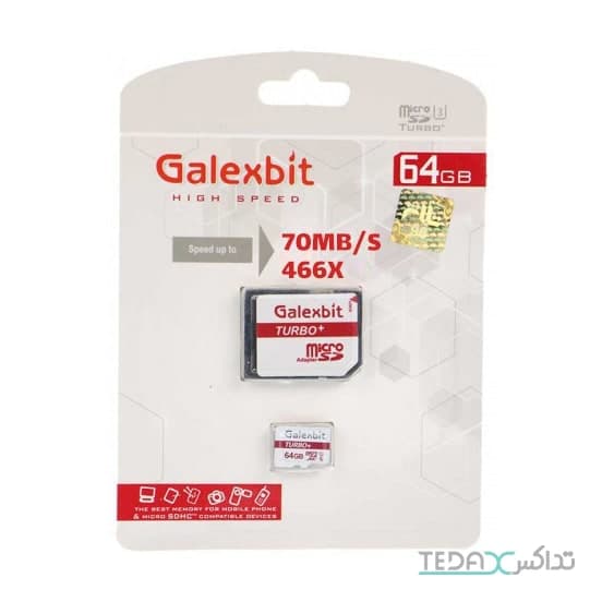 مموری کارت میکرو اس دی با حافظه 64 گیگابایت برند Galexbit مدل Class 10 U3