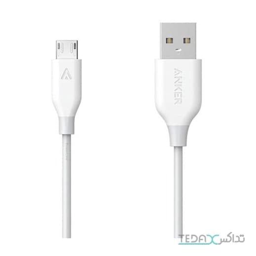 کابل شارژ میکرو یو اس بی انکر مدل A8134 PowerLine طول 3 متر