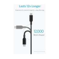 کابل تبدیل یو اس بی به لایتنینگ و میکرو یو اس بی و تایپ سی انکر طول 1 متر مدل Powerline 2
