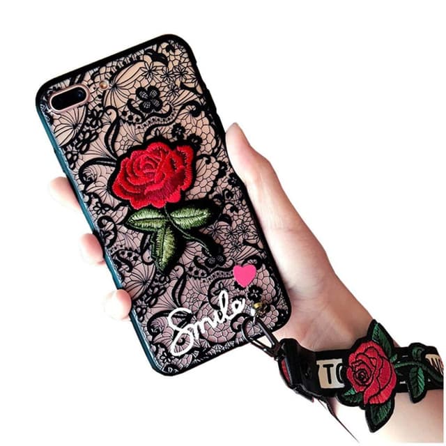 کاور طرح رز مناسب برای آیفون 7 پلاس و 8 پلاس مدل GUCCI Rose