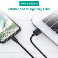 کابل تبدیل یو اس بی به لایتنینگ راو پاور طول 1 متر