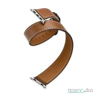 بند اپل واچ چرم دبل لاین برند هرمس (hermes) سایز 38/40