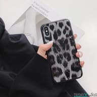 کاور طرح دار پلنگی مشکی مناسب برای سامسونگ گلکسی آ20 اس