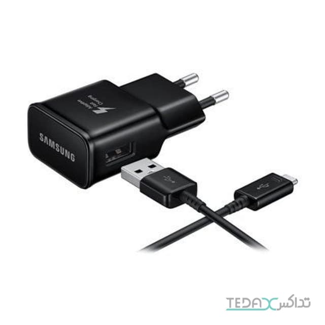 آداپتور فست شارژ اورجینال سامسونگ 9 ولت 1.6 آمپر بهمراه کابل 1 متری تایپ سی مدل Type-C