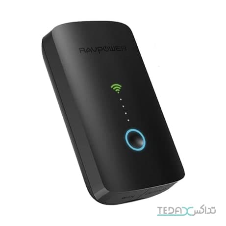 روتر بی سیم و شارژر همراه راوپاور مدل RP-WD03 ظرفیت 6700 میلی آمپرساعت