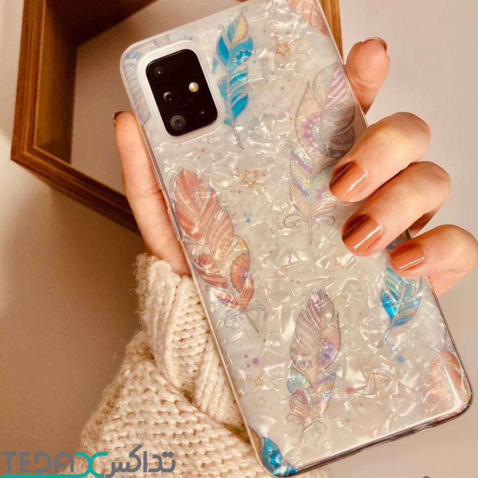 کاور مدل ماربل با طرح پر مناسب برای شیائومی نوت9 اس / 9 پرو