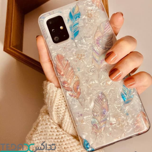 کاور مدل ماربل با طرح پر مناسب برای شیائومی نوت9 اس / 9 پرو