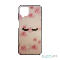 کاور طرح دار طرح چشم و گل صورتی مناسب برای سامسونگ آ12