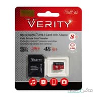 مموری کارت میکرو اس دی با حافظه 8 گیگابایت برند Verity مدل Class 10 U1