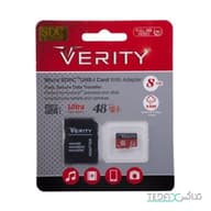 مموری کارت میکرو اس دی با حافظه 8 گیگابایت برند Verity مدل Class 10 U1