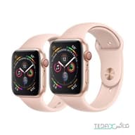 ساعت هوشمند اپل واچ سری 5 رنگ طلایی بند اسپورت رنگ صورتی 40mm