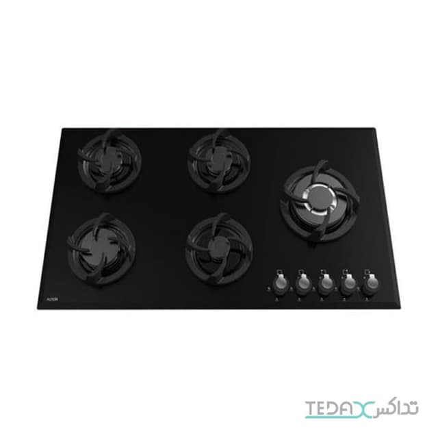 اجاق گاز صفحه ای آلتون  شیشه ای 5 شعله مدل G508