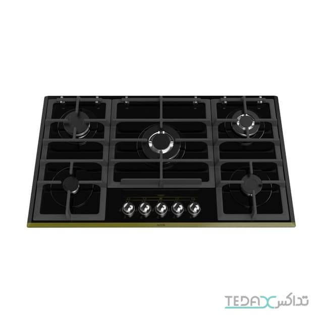 اجاق گاز صفحه ای آلتون شیشه ای 5 شعله مدل G514