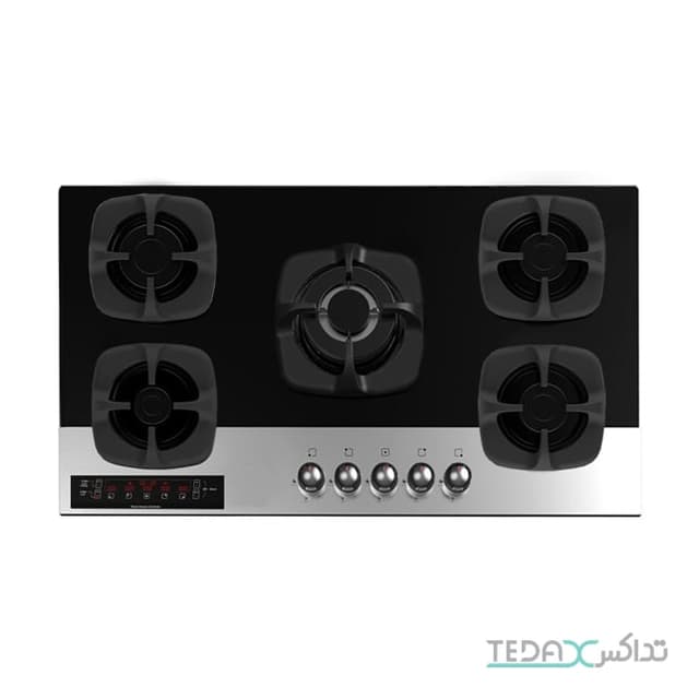 اجاق گاز صفحه ای آلتون شیشه ای 5 شعله مدل GS516D