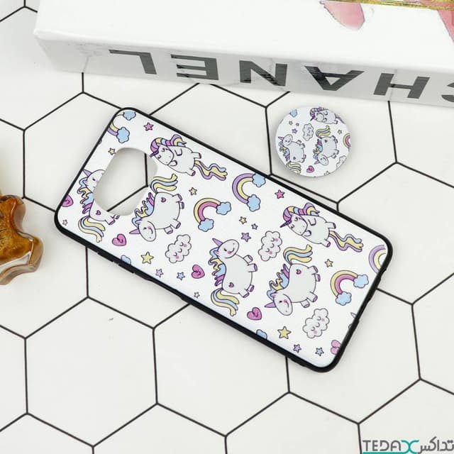 قاب فانتزی برجسته + پاپ سوکت دار طرح یونیکورن مناسب برای شیائومی پوکو ایکس 3