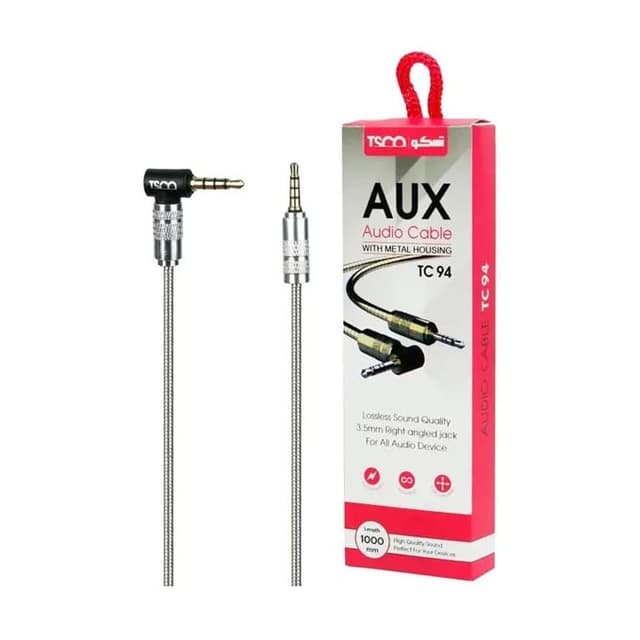 کابل فلزی 1 متری TSCO TC 94  AUX یکسر L