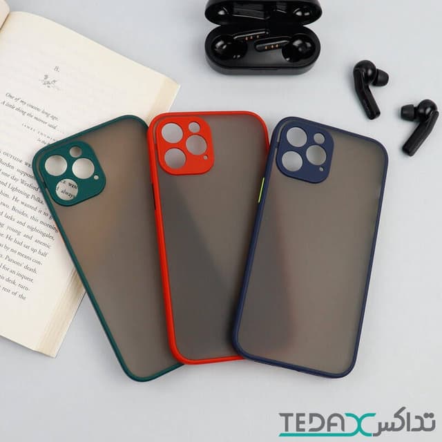 قاب مات دارای محافظ لنز مناسب برای آیفون 12پرو مکس