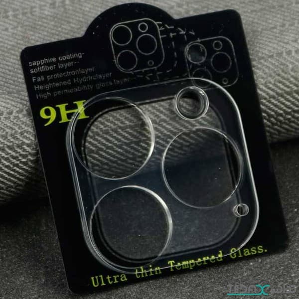 گلس لنز ضخیم محافظ دوربین بی رنگ مناسب برای آیفون 13 پرو مکس