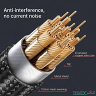 کابل آیو ایکس جک 3.5 میلیمتری به تایپ سی  برند مک دودو مدل CA-090