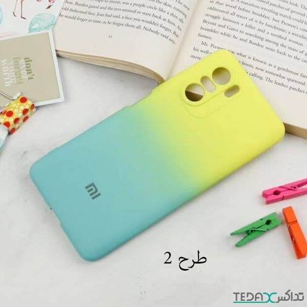 قاب سیلیکونی محافظ لنزدار دو رنگ گوشی موبایل پوکو اف 3