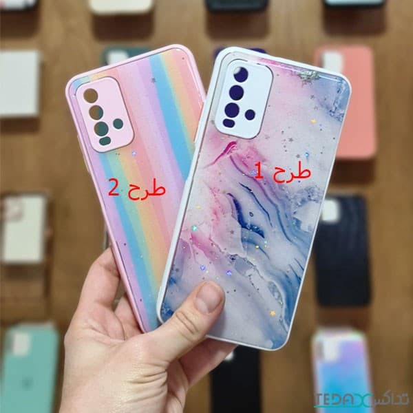 کاور طرح ماربل پاپ سوکت دار مناسب برای شیائومی ردمی 9 تی