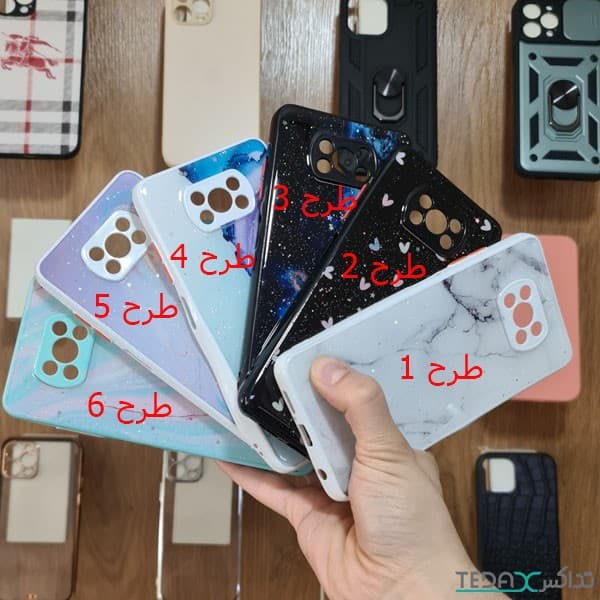 کاور طرح ماربل پاپ سوکت دار مناسب برای شیائومی پوکو ایکس 3 پرو