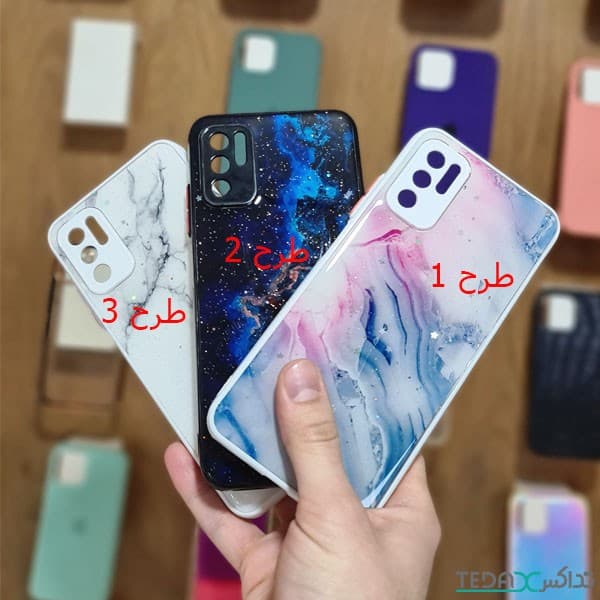 کاور طرح ماربل پاپ سوکت دار مناسب برای شیائومی پوکو ام 3 پرو