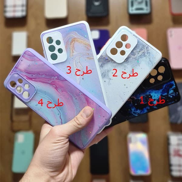 کاور طرح ماربل پاپ سوکت دار مناسب برای سامسونگ آ52