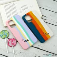 قاب سیلیکونی اورجینال رنگین کمانی طرح بافت مناسب برای گوشی موبایل  پوکو ایکس 3 جی تی