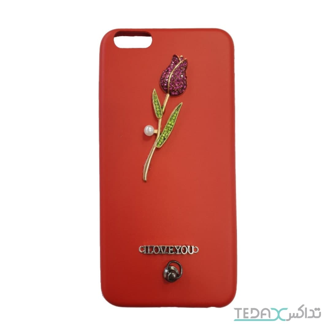 کاور طرح رز نگین دار مناسب برای آیفون 7 و 8 مدل Rose n
