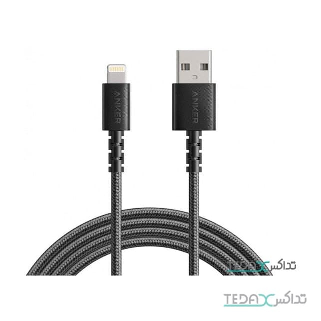 کابل شارژ انکر آیفون مدل لایتینینگ 1 متری A8012