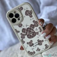 کاور خرس کاواس لویی ویتون محافظ لنزدار مناسب برای آیفون 13 پرومکس