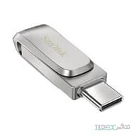 فلش مموری سن دیسک مدل Ultra Dual Drive Luxe ظرفیت 64 گیگابایت