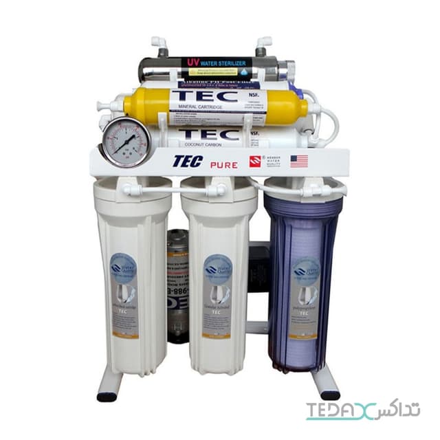 تصفیه آب تک 8 مرحله ای با ماورابنفش و قلیایی ORP اسمز معکوس مدل RO-T290