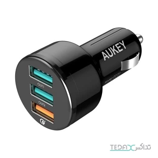 شارژر فندکی آکی 3 پورت مدل CC-T11
