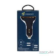 شارژر فندکی 3 پورت یسیدو مدل Y22