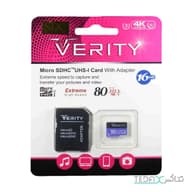 کارت حافظه Micro SDHC وریتی مدل 533X کلاس 10 استاندارد UHS-I U3 سرعت 80MBps همراه با آداپتور SD ظرفیت 16 گیگابایت