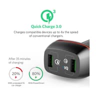 شارژر فندکی 2 پورت  انکر مدل A2224 PowerDrive 2 Plus with Quick Charger 3.0