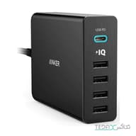 شارژر رومیزی 5 پورت انکر مدل PowerPort Plus 5 USB C