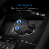 شارژر فندکی 2 پورت 24 وات انکر مدل A2212 PowerDrive 2 Elite
