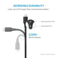کابل شارژ لایتنینگ انکر مدل + A8123 PowerLine  طول 3 متر