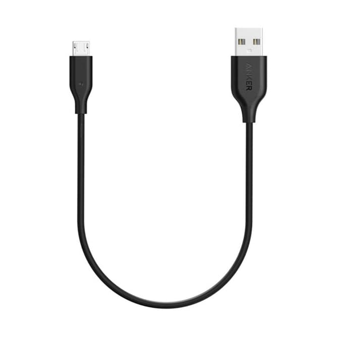 کابل شارژ میکرو یو اس بی انکر مدل A8131 PowerLine طول 30 سانتی متر