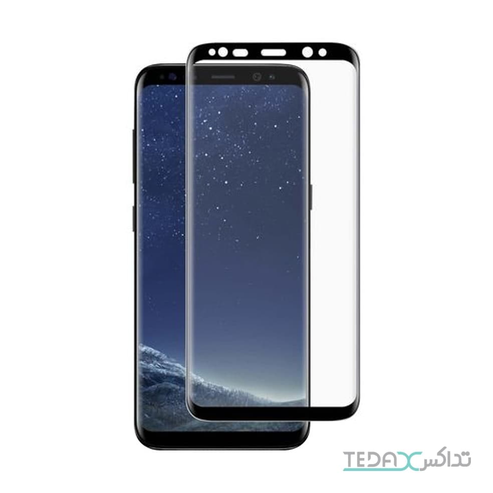 محافظ صفحه نمایش گلس فول چسب UV مناسب سامسونگ اس 8