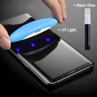 محافظ صفحه نمایش گلس فول چسب UV مناسب سامسونگ اس 9 پلاس
