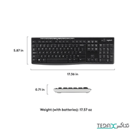 کیبورد بی سیم لاجیتک مدل Logitech K270
