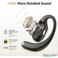 QCY Crossky R70 Bluetooth Open-Ear Clip Wireless Earbuds